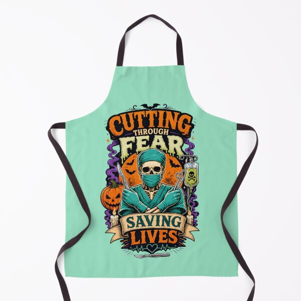 Item preview, Cutting through fear, saving lives - Halloween for surgeons designed and sold by ParadoxParadox.