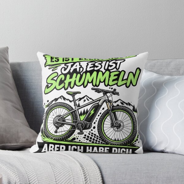 Item preview, E-bike saying – Yes, it's electric, but I've overtaken you. designed and sold by RennradKunst.