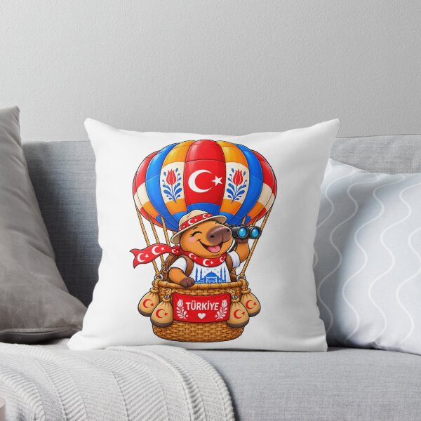 Item preview, Cute Turkey Capybara Hot Air Balloon designed and sold by CapybaraTravels.