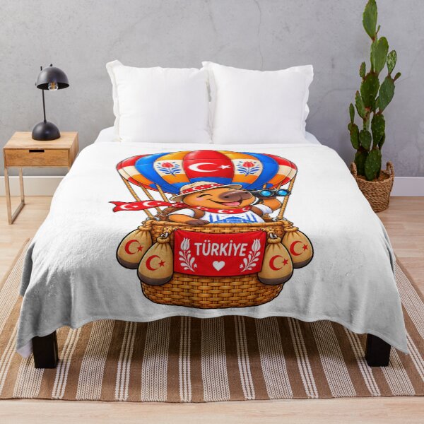 Item preview, Cute Turkey Capybara Hot Air Balloon designed and sold by CapybaraTravels.