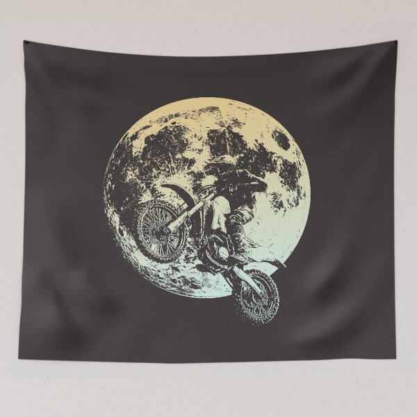 Item preview, Motocross jump towards the moon designed and sold by UrbanTRIP.