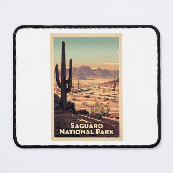 Item preview, Saguaro National Park Vintage Travel Art designed and sold by Teelogic.