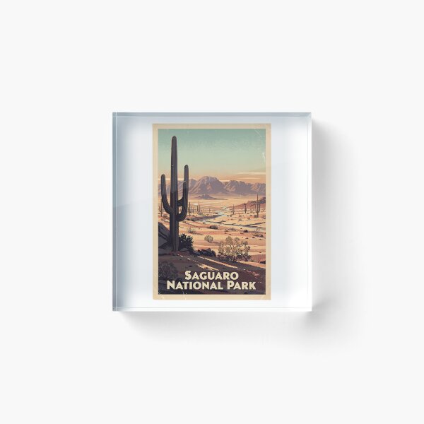 Item preview, Saguaro National Park Vintage Travel Art designed and sold by Teelogic.