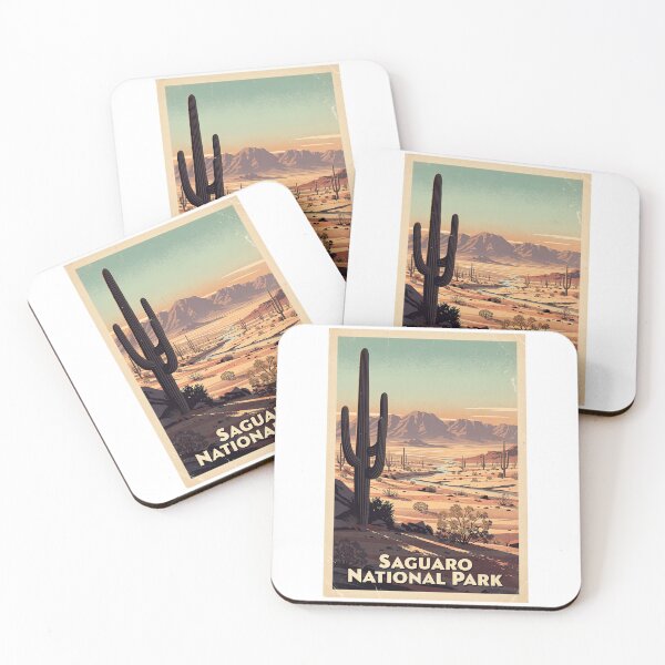 Item preview, Saguaro National Park Vintage Travel Art designed and sold by Teelogic.