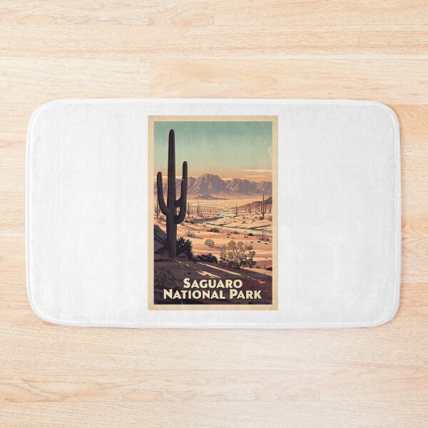 Item preview, Saguaro National Park Vintage Travel Art designed and sold by Teelogic.