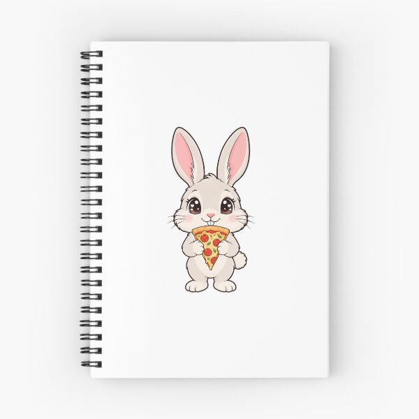 Item preview, Cute Kawaii Rabbit With Pizza designed and sold by Eternalski.