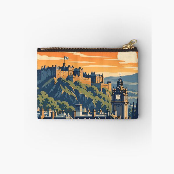 Item preview, Vintage Edinburgh Scotland Castle Sunset designed and sold by Imaginationbeyond.
