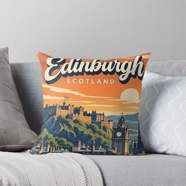 Item preview, Vintage Edinburgh Scotland Castle Sunset designed and sold by Imaginationbeyond.