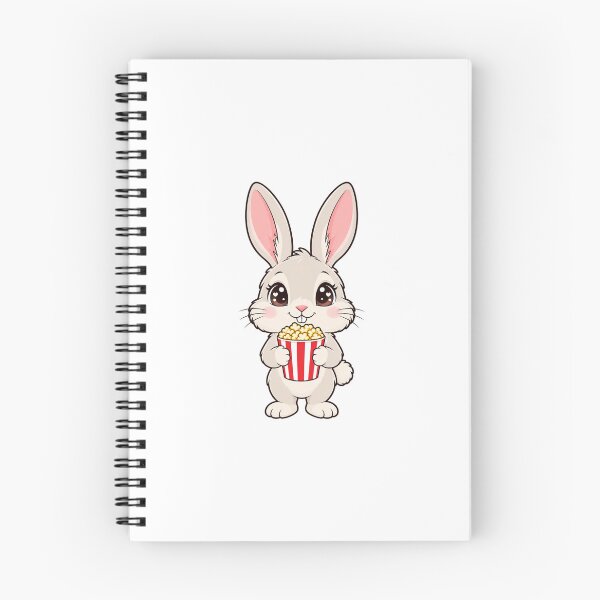 Item preview, Cute Kawaii Rabbit With Popcorn designed and sold by Eternalski.