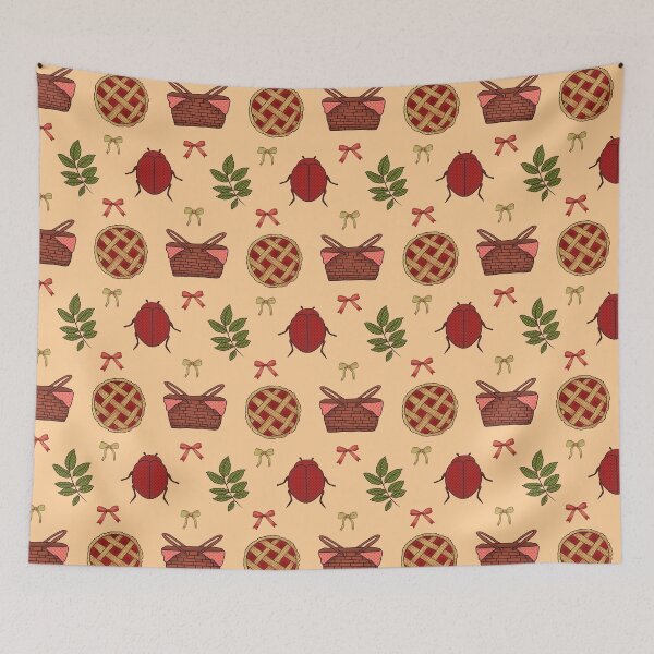 Item preview, Cottagecore Pattern - Ribbons and Nature designed and sold by miawgigi.