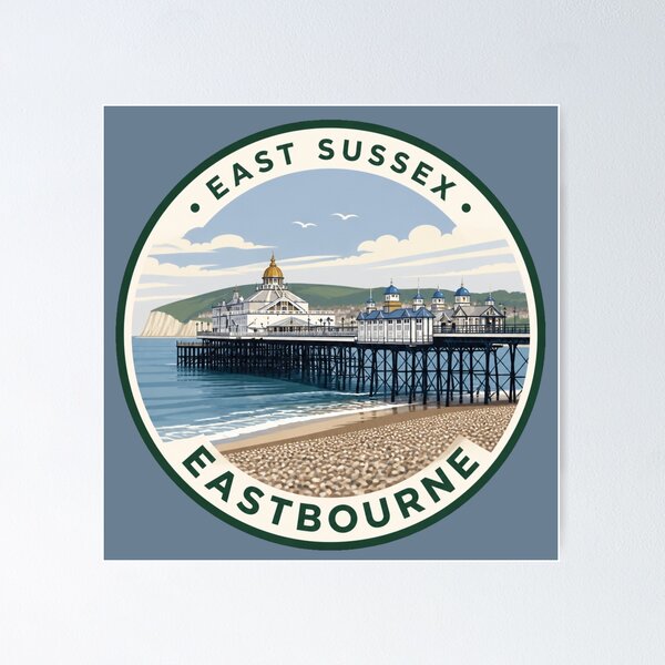 Item preview, Eastbourne — Pier Silhouette — East Sussex designed and sold by The Digital Compass.