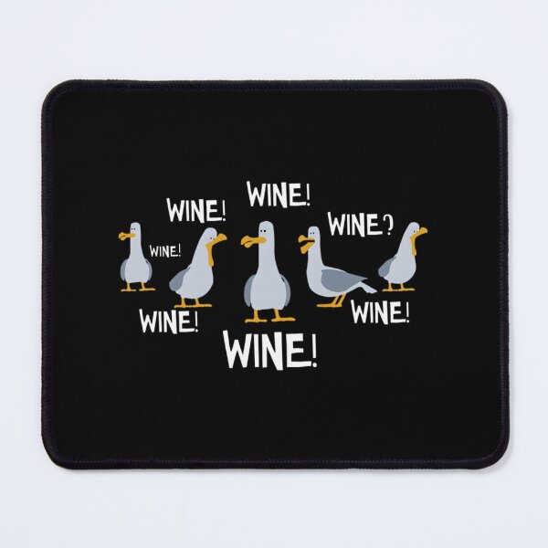 Item preview, Wine Lover Seagull Illustration with Fun Wine Theme designed and sold by ZipTop.