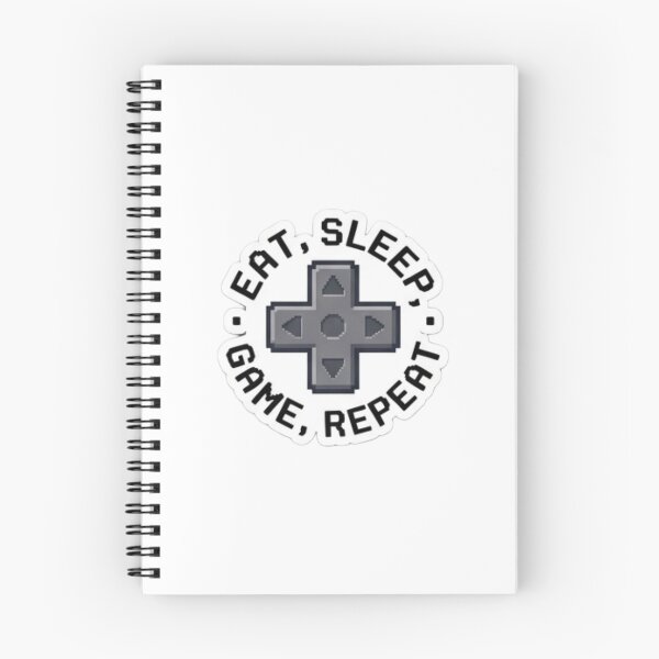 Item preview, Eat, Sleep, Game, Repeat – Pixel handheld console / D-Pad button controller badge designed and sold by littleearty.