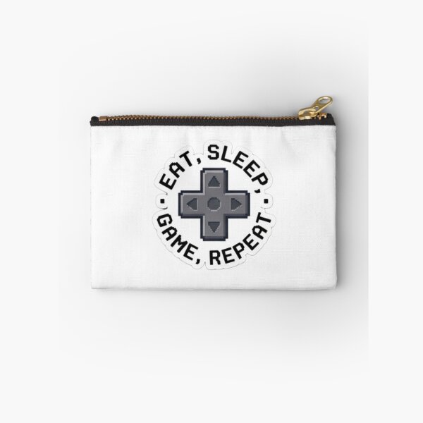 Item preview, Eat, Sleep, Game, Repeat – Pixel handheld console / D-Pad button controller badge designed and sold by littleearty.