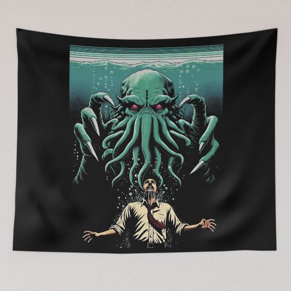 Item preview, Cthulhu Pulls Me Beneath the Waves designed and sold by abby-thorns.