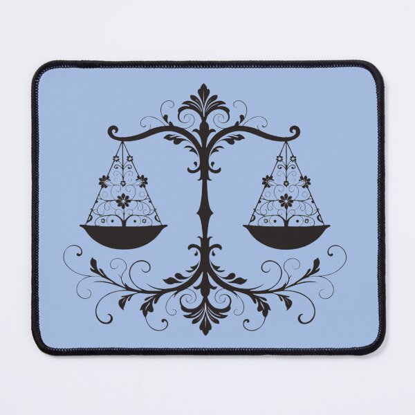Item preview, Libra Zodiac Floral Scales – Elegant Botanical Astrology Art designed and sold by Mousy17.