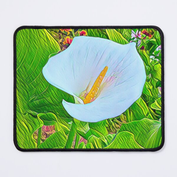Item preview, White Calla Lily Illustration - Stylized Botanical Art designed and sold by BalkanBloomArt.