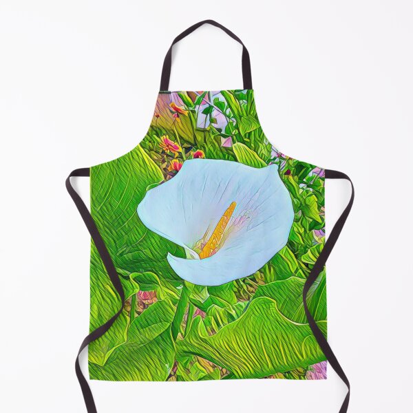 Item preview, White Calla Lily Illustration - Stylized Botanical Art designed and sold by BalkanBloomArt.