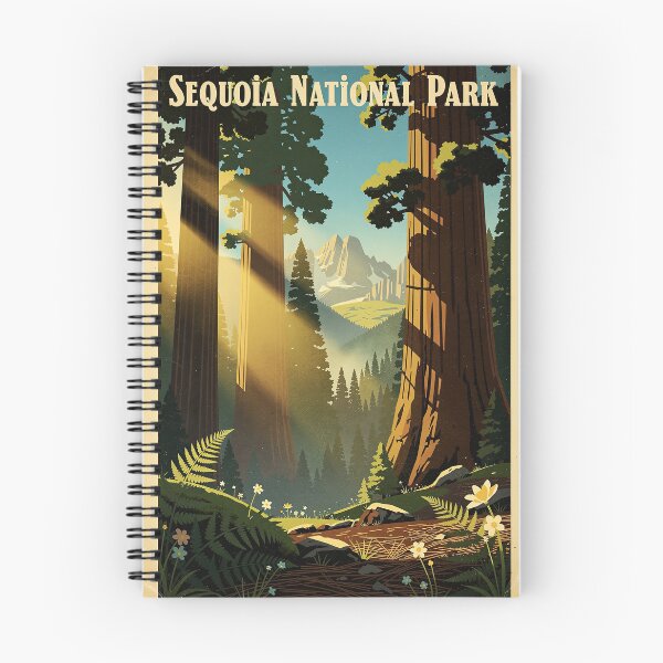 Item preview, Sequoia National Park Vintage Travel Art designed and sold by Teelogic.