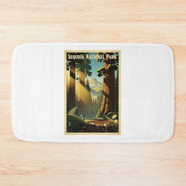 Item preview, Sequoia National Park Vintage Travel Art designed and sold by Teelogic.