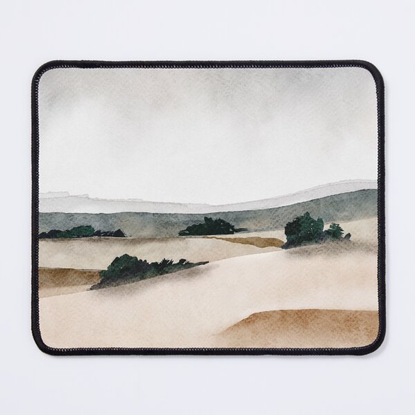 Item preview, Desert and the teal mountains watercolour designed and sold by moteemade.