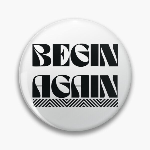 Item preview, Begin Again – Bold Typography Motivation designed and sold by joiedesing.