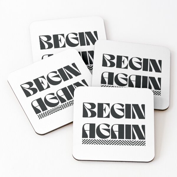 Item preview, Begin Again – Bold Typography Motivation designed and sold by joiedesing.