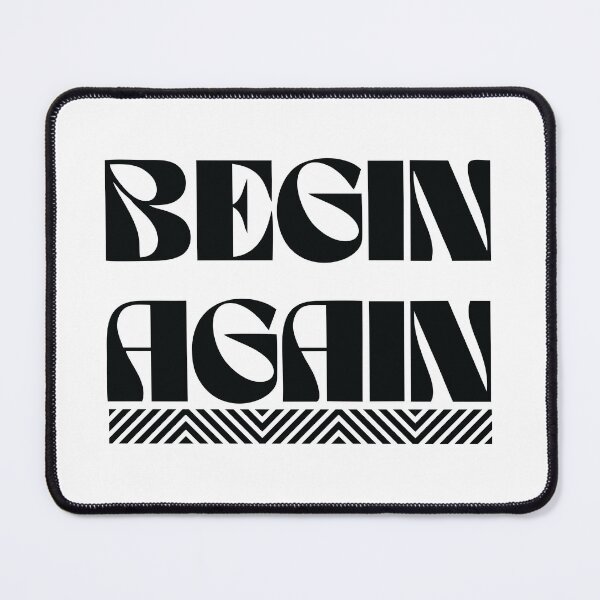 Item preview, Begin Again – Bold Typography Motivation designed and sold by joiedesing.