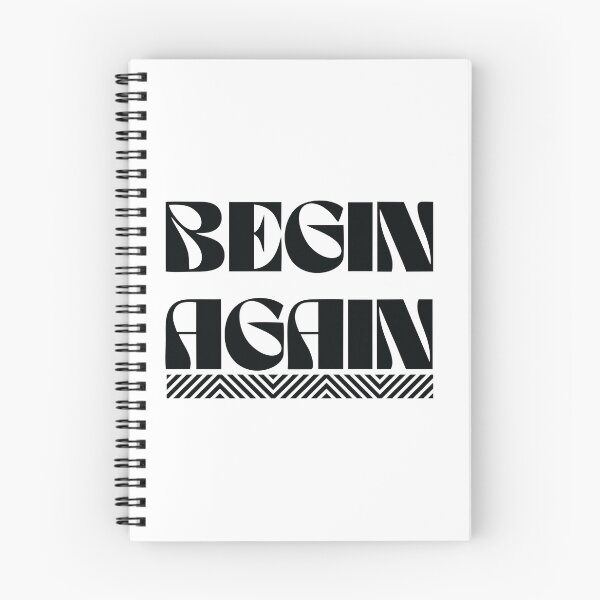 Item preview, Begin Again – Bold Typography Motivation designed and sold by joiedesing.