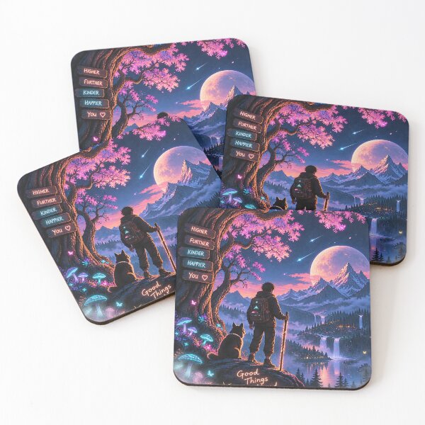 Item preview, Neon Forest Wanderer Adventure Fantasy designed and sold by GenZStickerHub1.