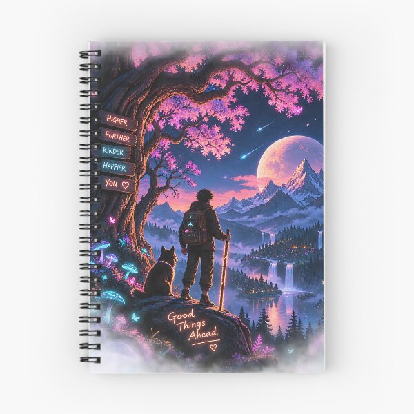 Item preview, Neon Forest Wanderer Adventure Fantasy designed and sold by GenZStickerHub1.