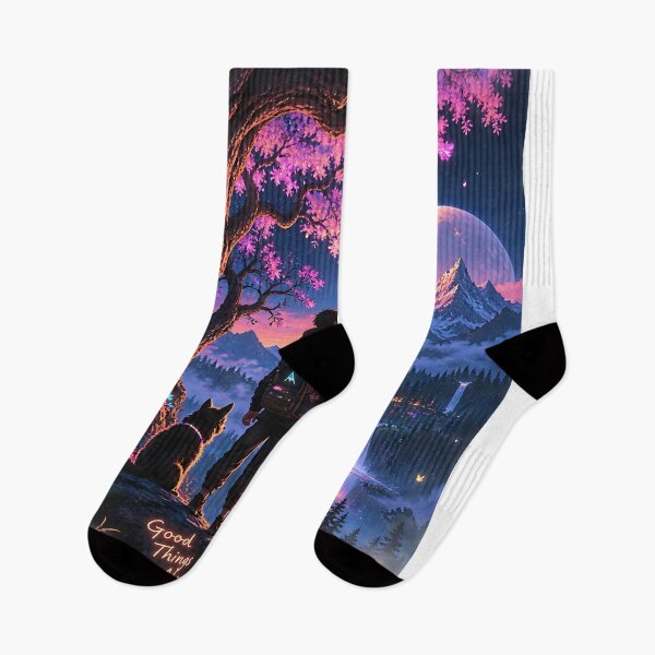 Item preview, Neon Forest Wanderer Adventure Fantasy designed and sold by GenZStickerHub1.