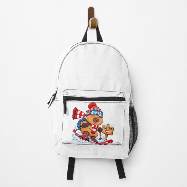 Item preview, Cute Austria Capybara Skiing Adventure designed and sold by CapybaraTravels.