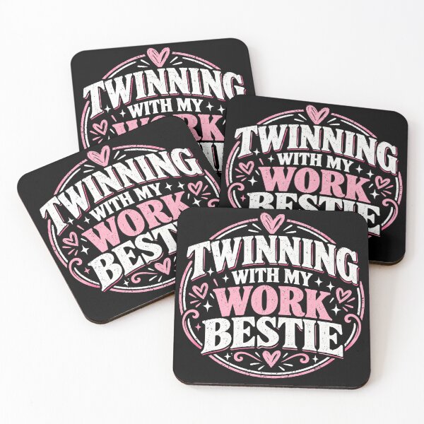 Item preview, Twinning With My Work Bestie Funny Coworker Best Friend Gift designed and sold by THREE LITTLE BEANS.