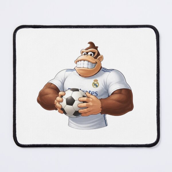 Item preview, Muscular Gorilla Playing Soccer Real Madrid Fan designed and sold by annaarthk.
