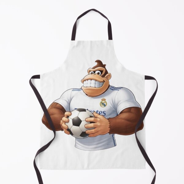 Item preview, Muscular Gorilla Playing Soccer Real Madrid Fan designed and sold by annaarthk.