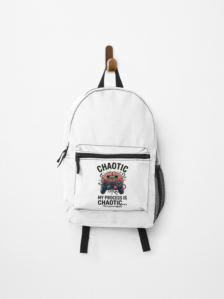 Thumbnail 1 of 3, Backpack, Chaotic Process Overload Gamer Controller Brain designed and sold by Pyt27.