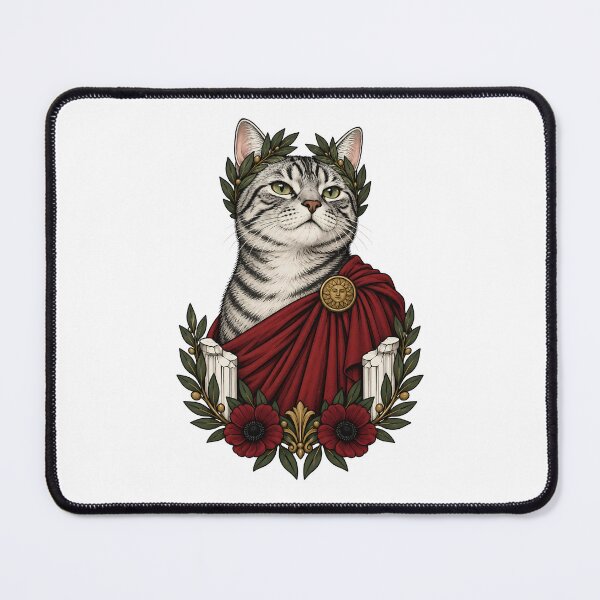 Item preview, Roman Emperor Cat Laurel Wreath Art designed and sold by Old's Cool Cat Studio.