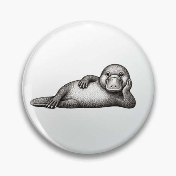 Item preview, Friendly laying  platypus designed and sold by BRETT'S ART STUDIO.