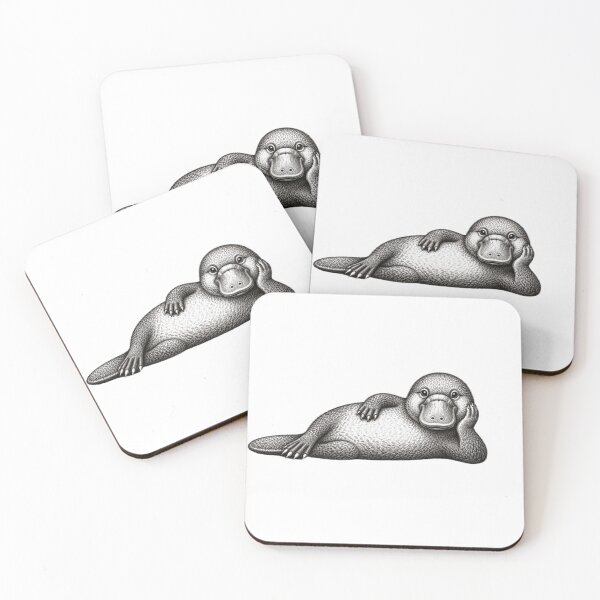 Item preview, Friendly laying  platypus designed and sold by BRETT'S ART STUDIO.