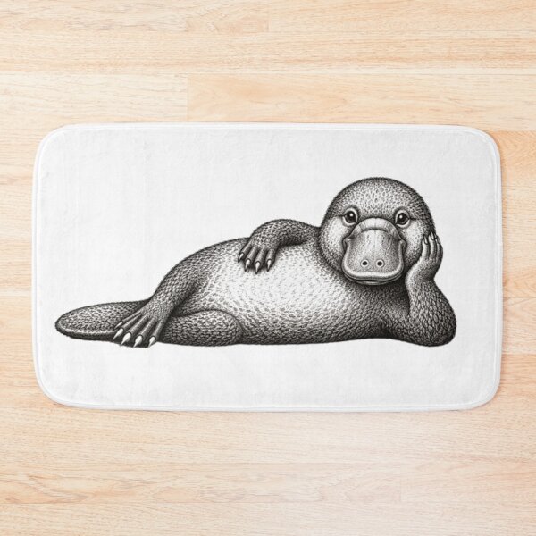 Item preview, Friendly laying  platypus designed and sold by BRETT'S ART STUDIO.