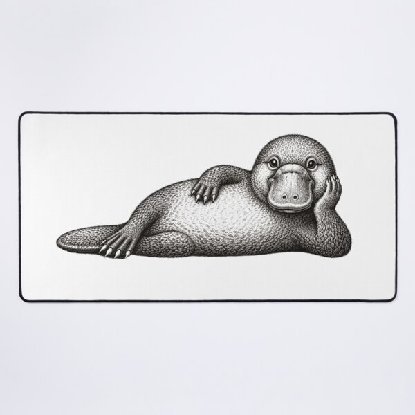 Item preview, Friendly laying  platypus designed and sold by BRETT'S ART STUDIO.
