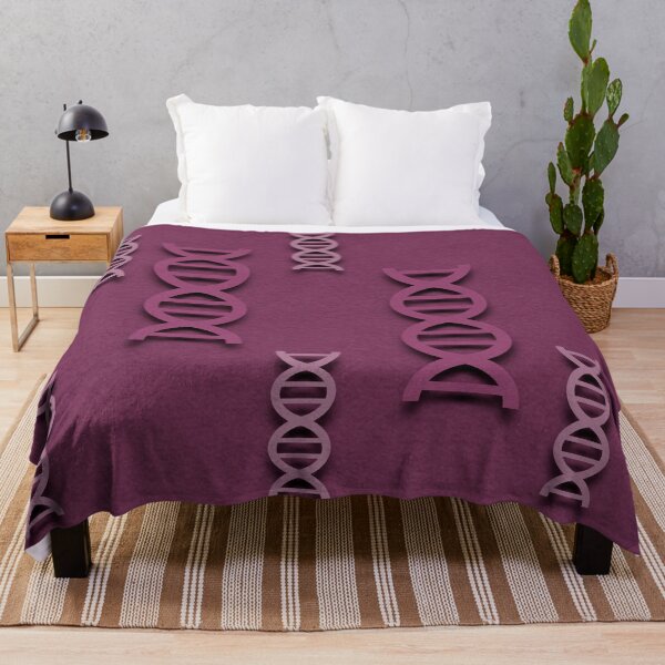 Item preview, Purple DNA Double Helix Science Pattern designed and sold by IntelliMindDesigns.