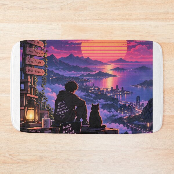 Item preview, Retro Futuristic Dreamer Sunset Adventure designed and sold by GenZStickerHub1.