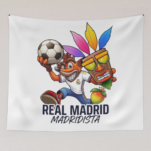 Item preview, Crash Bandicoot Real Madrid Soccer Fan Art designed and sold by annaarthk.
