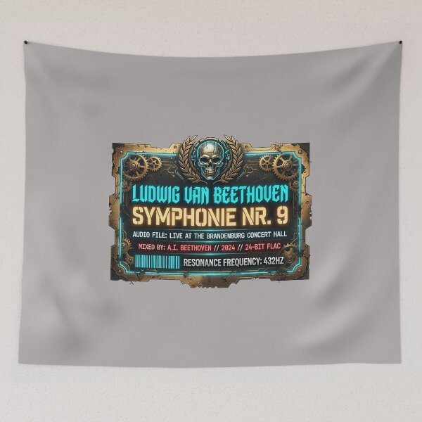 Item preview, Beethoven Symphony No. 9 Album Label Graphic-88 designed and sold by MatiasHaas.