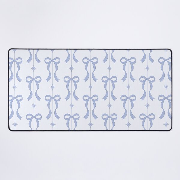 Item preview, Blue Bows and Star festive pattern designed and sold by Lockets Little Notes.