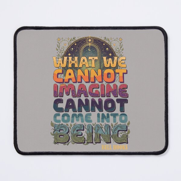 Item preview, Bell Hooks Imagine Quote Retro Gradient Tee-36 designed and sold by MatiasHaas.