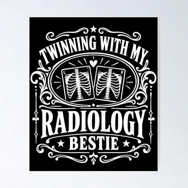 Item preview, Twinning With My Radiology Bestie Funny Rad Tech Coworker Friendship Gift designed and sold by THREE LITTLE BEANS.