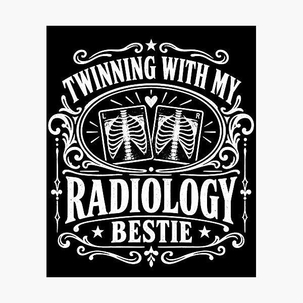 Item preview, Twinning With My Radiology Bestie Funny Rad Tech Coworker Friendship Gift designed and sold by THREE LITTLE BEANS.